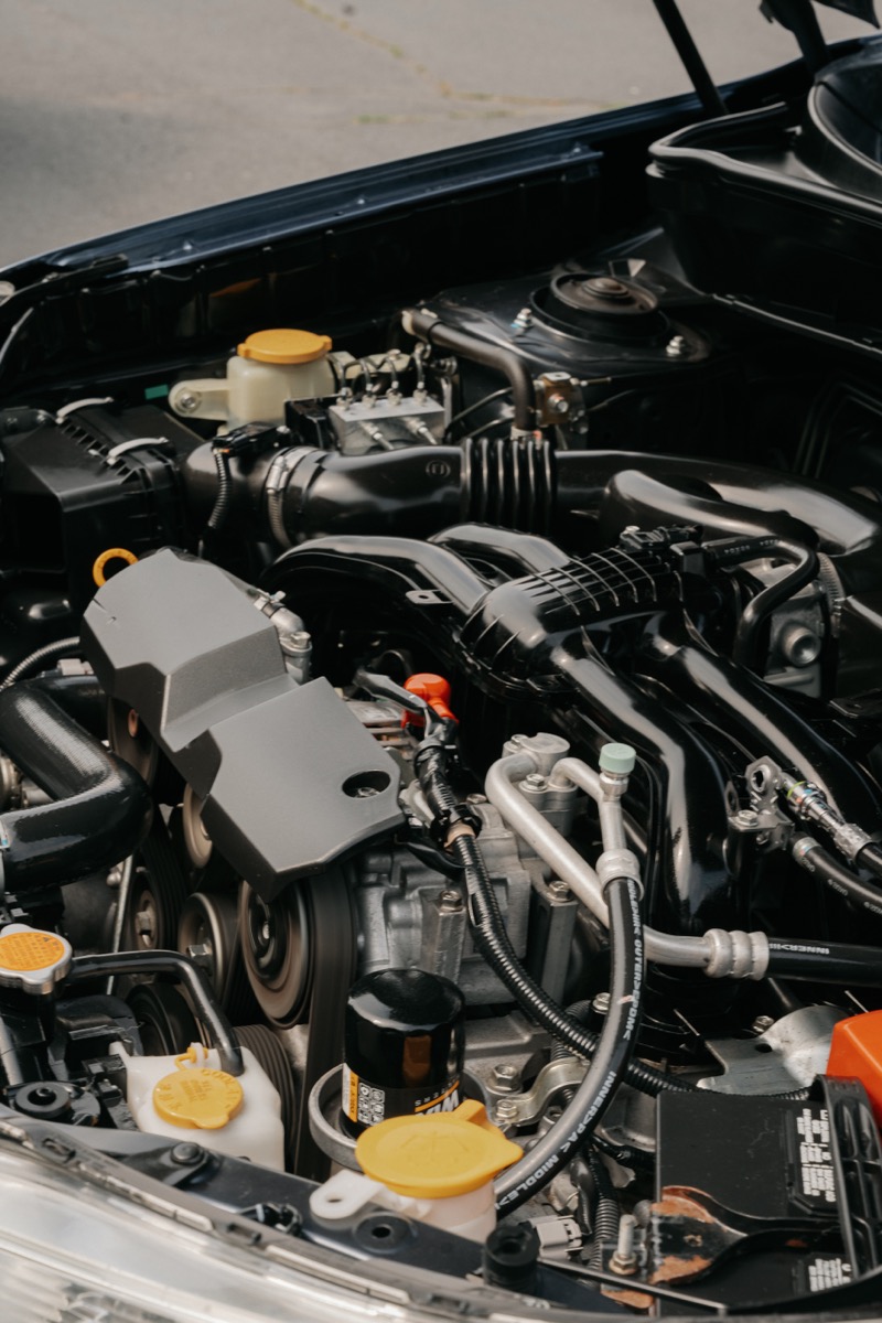 Engine bay cleaned and detailed
