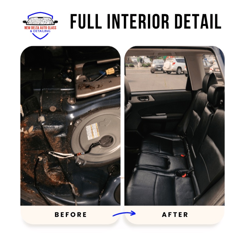 Before and after full interior detail